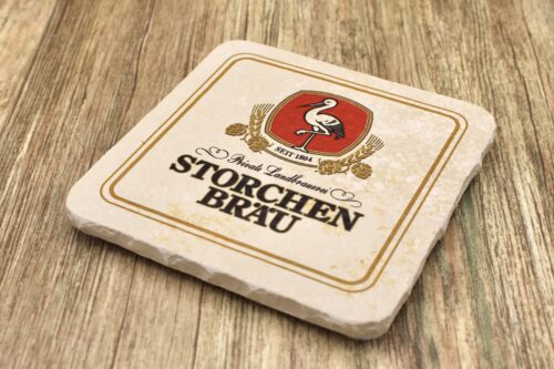 Storchenbräu - Natursteinuntersetzer