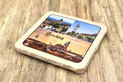 Straubing Collage - Natursteinuntersetzer