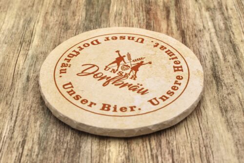 Unser Dorfbräu - Natursteinuntersetzer