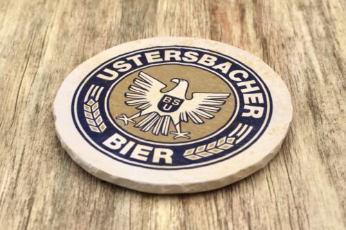 Ustersbacher Bier - Natursteinuntersetzer