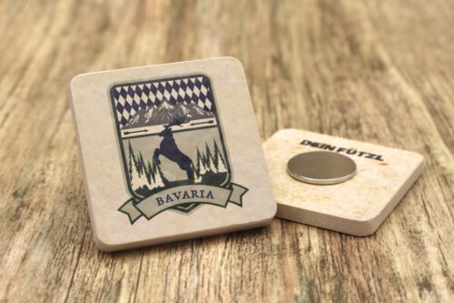 WBY Bavariawappen - Kühlschrankmagnet 48mm