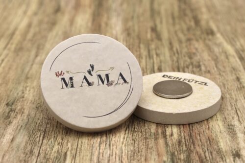 WBY Beste Mama - Kühlschrankmagnet 48mm