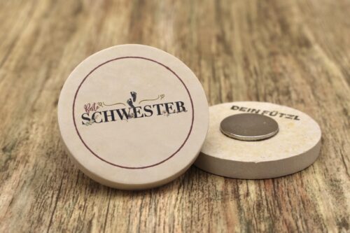 WBY Beste Schwester - Kühlschrankmagnet 48mm