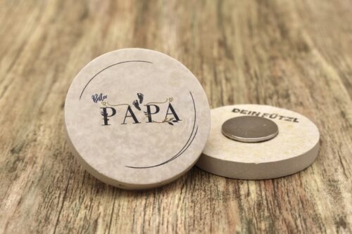 WBY Bester Papa - Kühlschrankmagnet 48mm