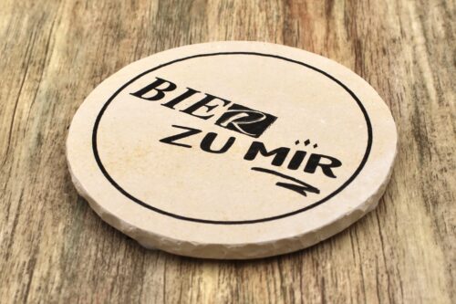WBY Bier zu mir - Natursteinuntersetzer