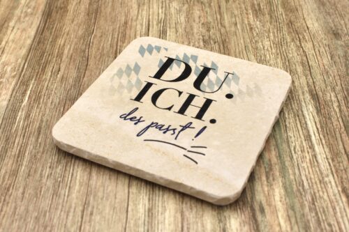 WBY- DU-ICH - Natursteinuntersetzer