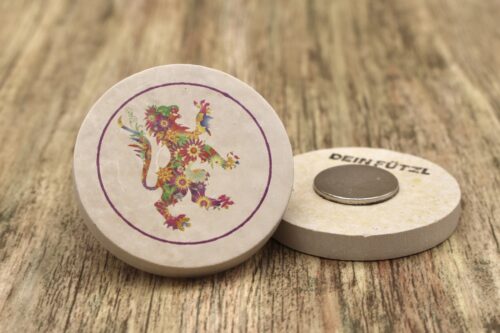 WBY Flowerpower - Kühlschrankmagnet 48mm