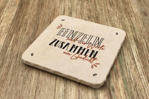 WBY- Gedicht - Natursteinuntersetzer