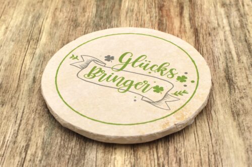 WBY - Glücksbringer - Natursteinuntersetzer