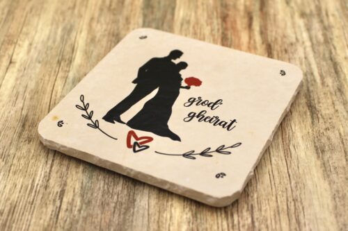 WBY - Grod Gheirad - Natursteinuntersetzer