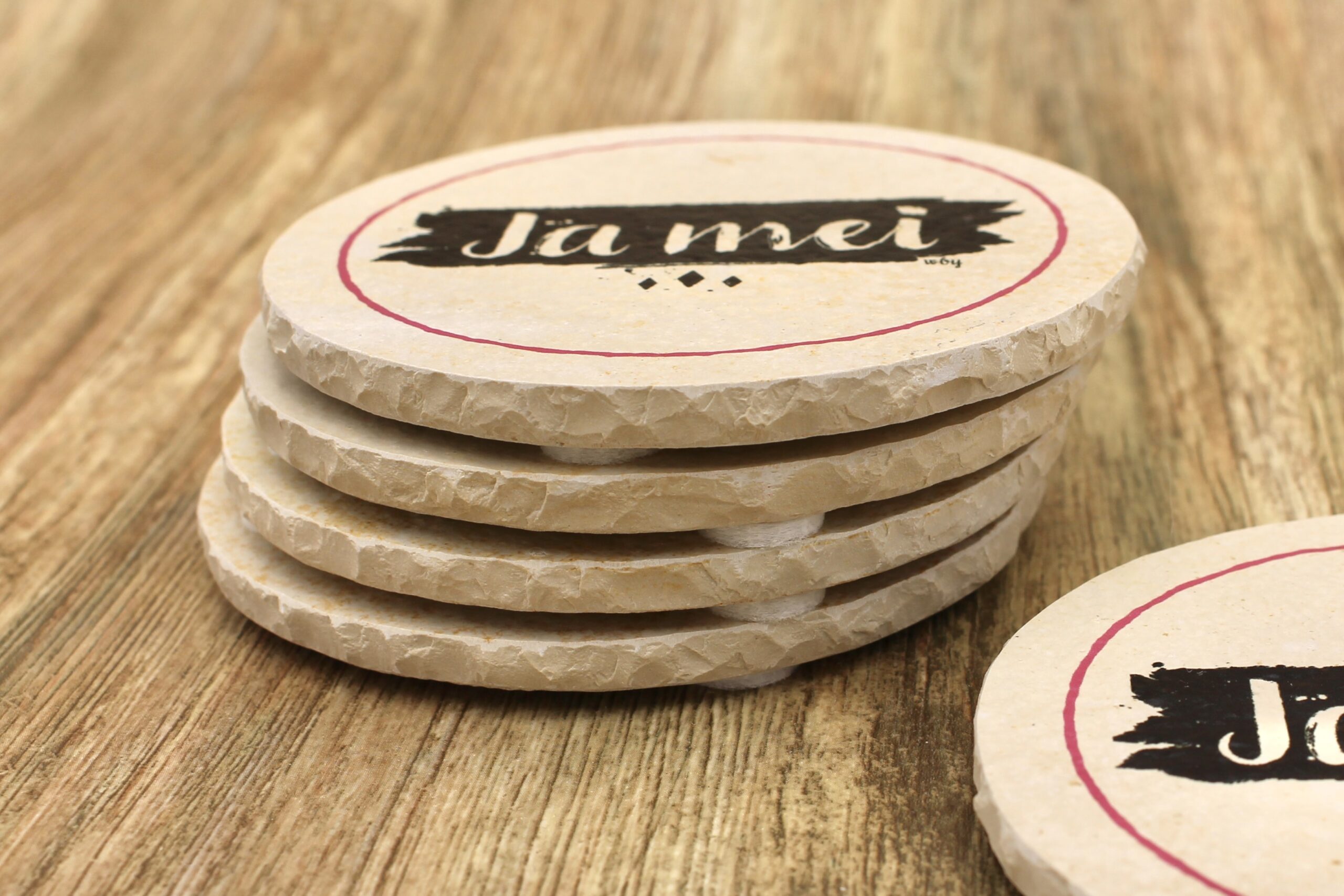 WBY - Ja MEI - Natursteinuntersetzer – Bild 2