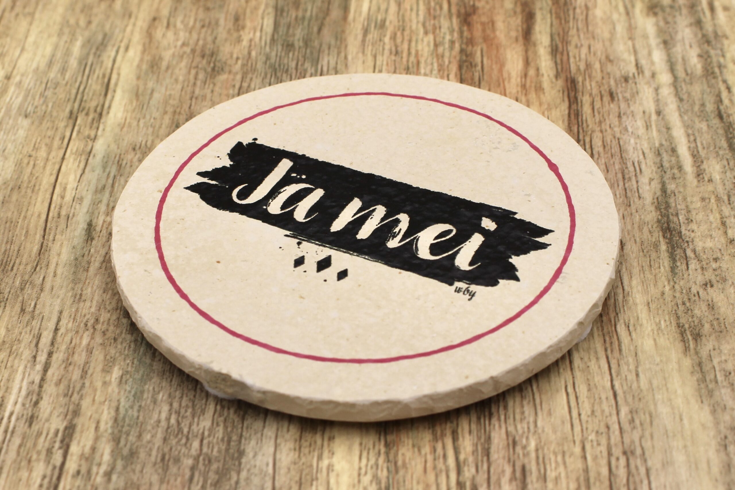 WBY - Ja MEI - Natursteinuntersetzer