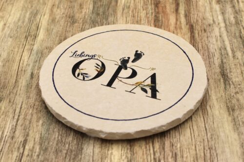 WBY- Lieblingsopa - Natursteinuntersetzer