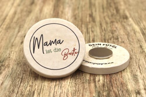 WBY Mama ist die Beste - Kühlschrankmagnet 48mm
