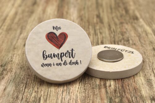 WBY Mei Herzal bumpert - Kühlschrankmagnet 48mm