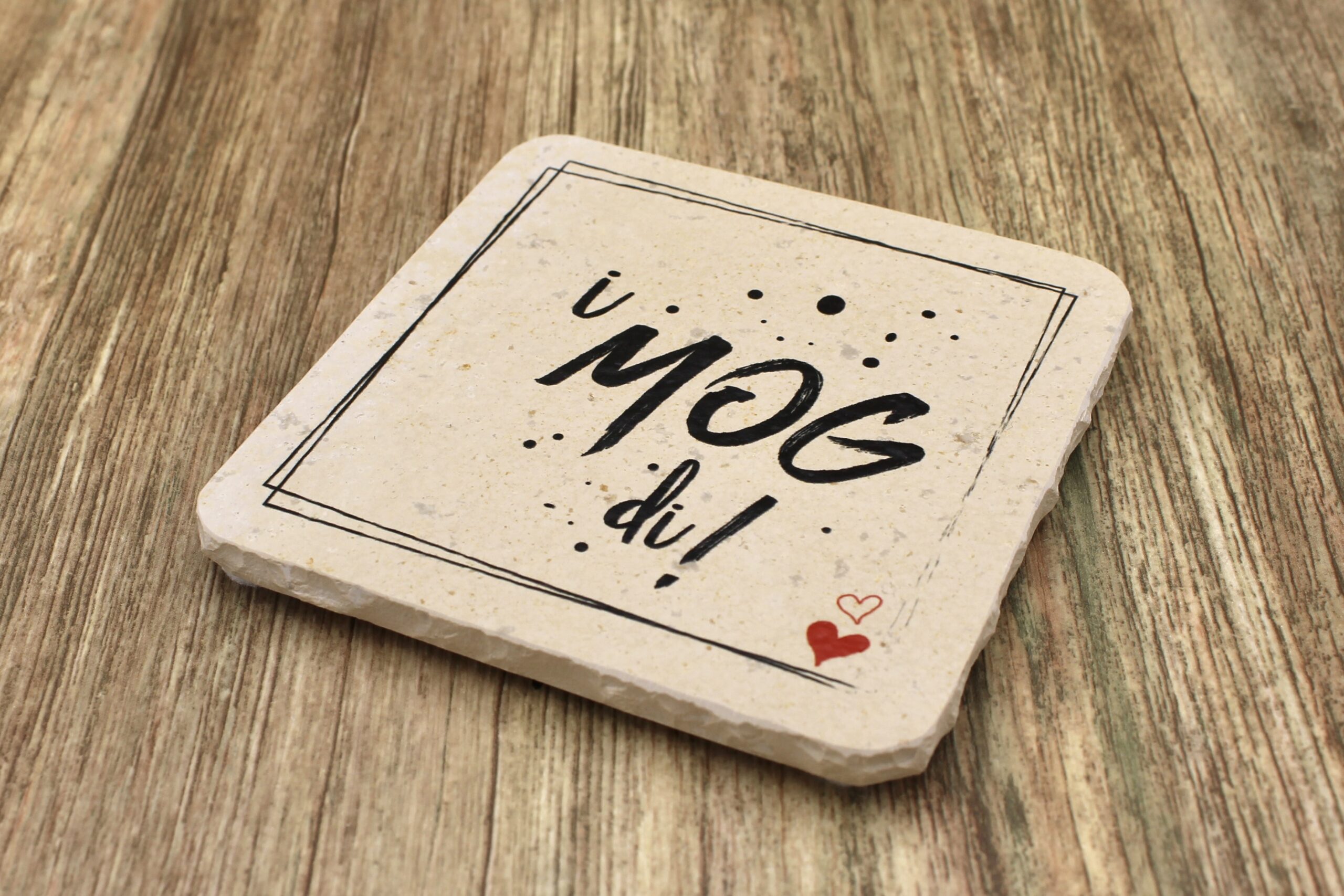 WBY - I mog Di - Natursteinuntersetzer