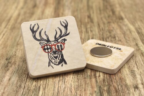 WBY Munich Deer - Kühlschrankmagnet 48mm