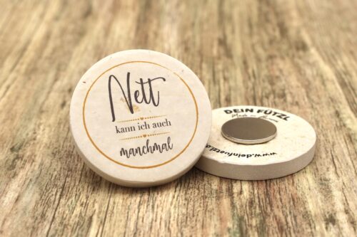 WBY Nett kann ich auch - Kühlschrankmagnet 48mm