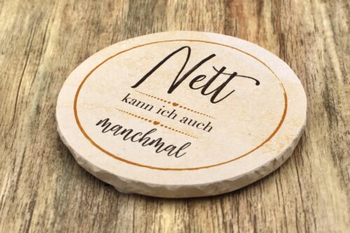 WBY - Nett kann ich auch - Natursteinuntersetzer