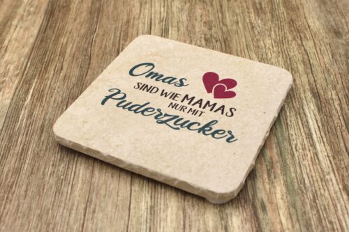 WBY - Omas - Natursteinuntersetzer