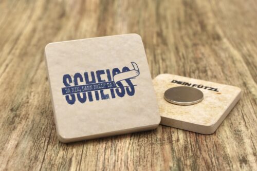 WBY SCHEISS DA NIX - Kühlschrankmagnet 48mm