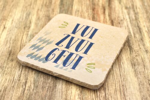 WBY - VUI ZVUI GFUI - Natursteinuntersetzer