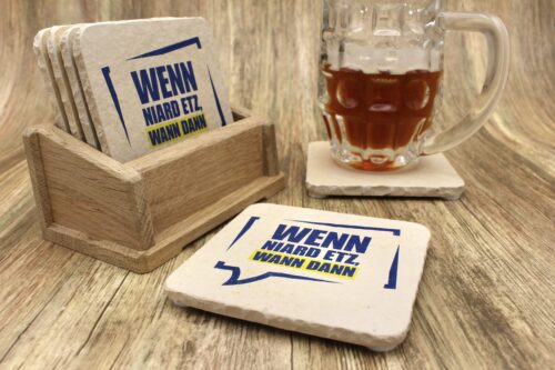 WBY - Wenn niard etz- Natursteinuntersetzer