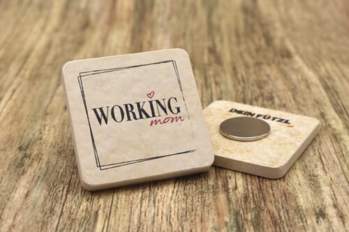 WBY Working Mom - Kühlschrankmagnet 48mm
