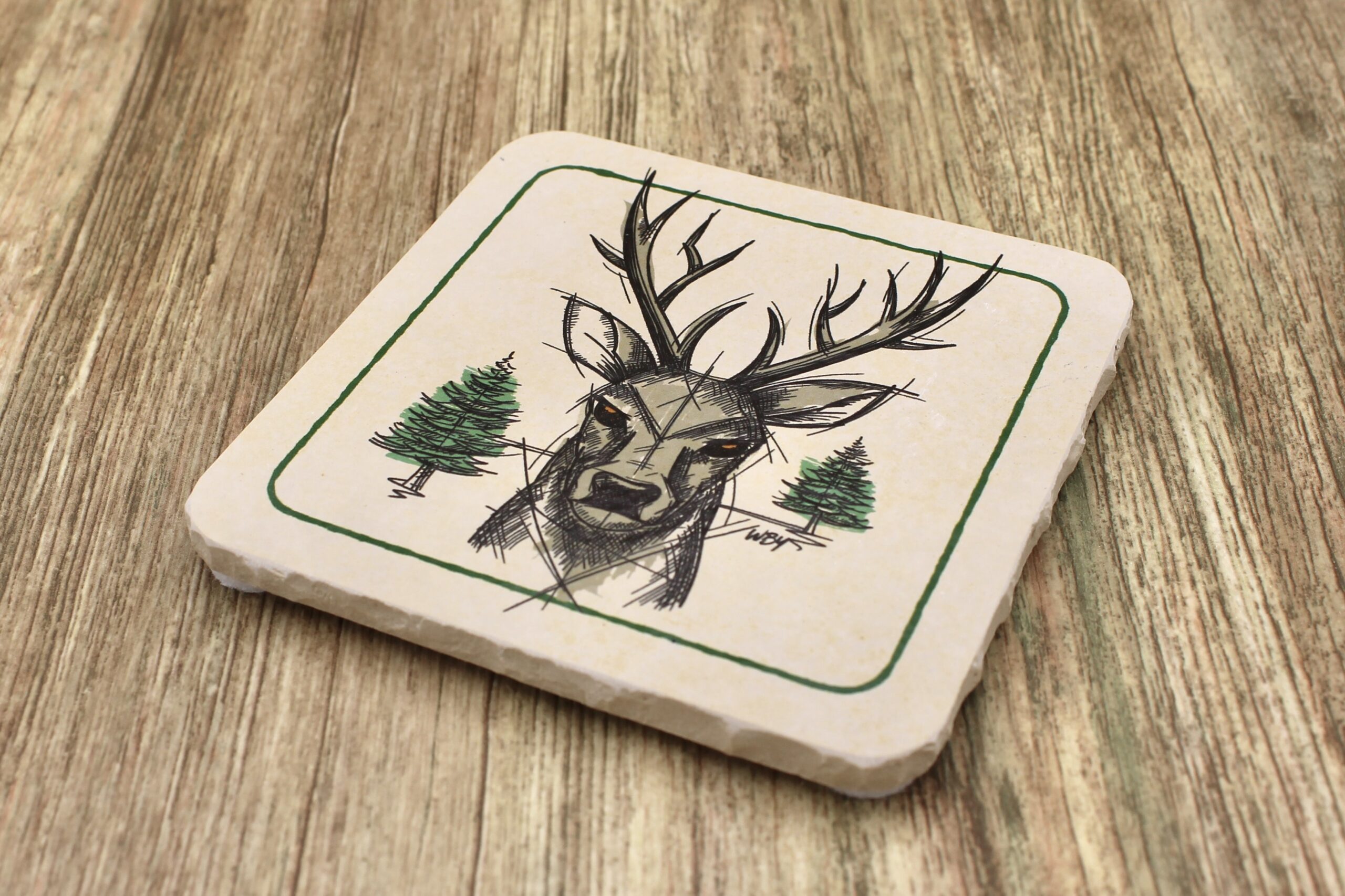 WBY - Zupf Di - Natursteinuntersetzer