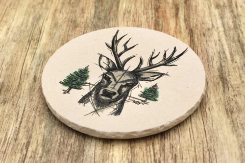 WBY-Zupf Di rund - Natursteinuntersetzer