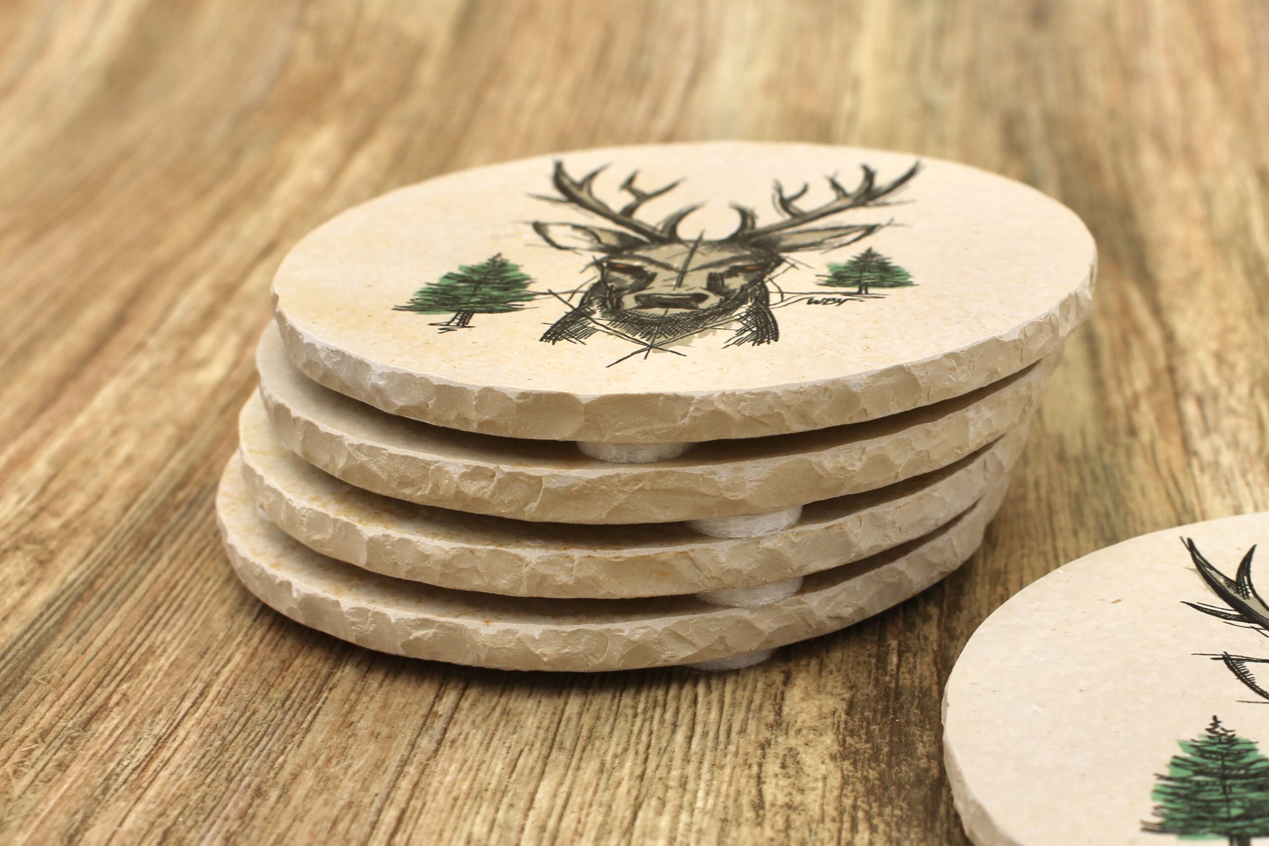 WBY-Zupf Di rund - Natursteinuntersetzer – Bild 2