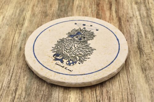 WBY - Zwirrde Henne - Natursteinuntersetzer