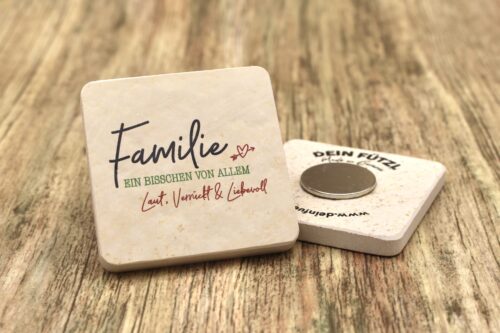 WBY Familie - Ein bisschen von allem - Kühlschrankmagnet 48mm