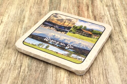 Waging am See Collage - Natursteinuntersetzer