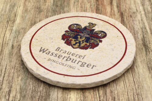 Brauerei Wasserburger - Natursteinuntersetzer