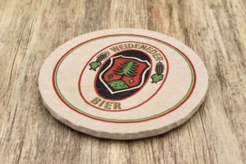 Weideneder - Natursteinuntersetzer