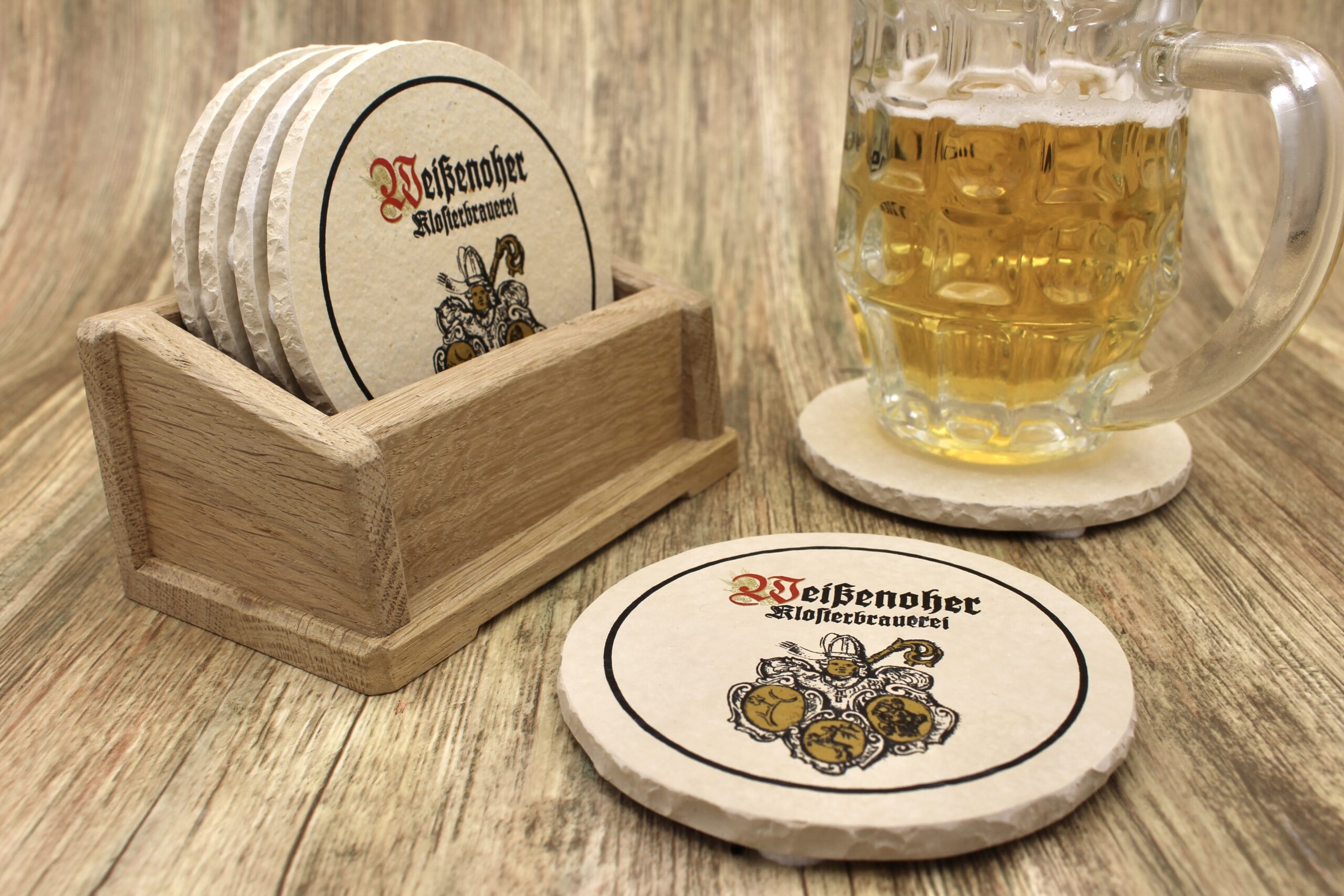 Weißenoher Klosterbrauerei- Natursteinuntersetzer – Bild 3
