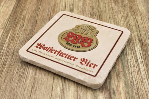Wolferstetter Bier - Natursteinuntersetzer
